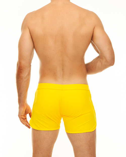 Yellow Slit Swimshort