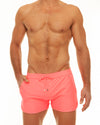 Neon Pink Slit Swimshort