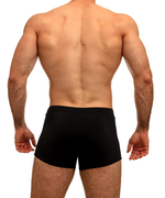 Solid Black Boxer Brief - Swimbriefs