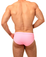 Solid Light Pink Brief Seamless Front - Swimbriefs