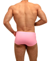 Solid Light Pink SquareCut Brief - Swimbriefs