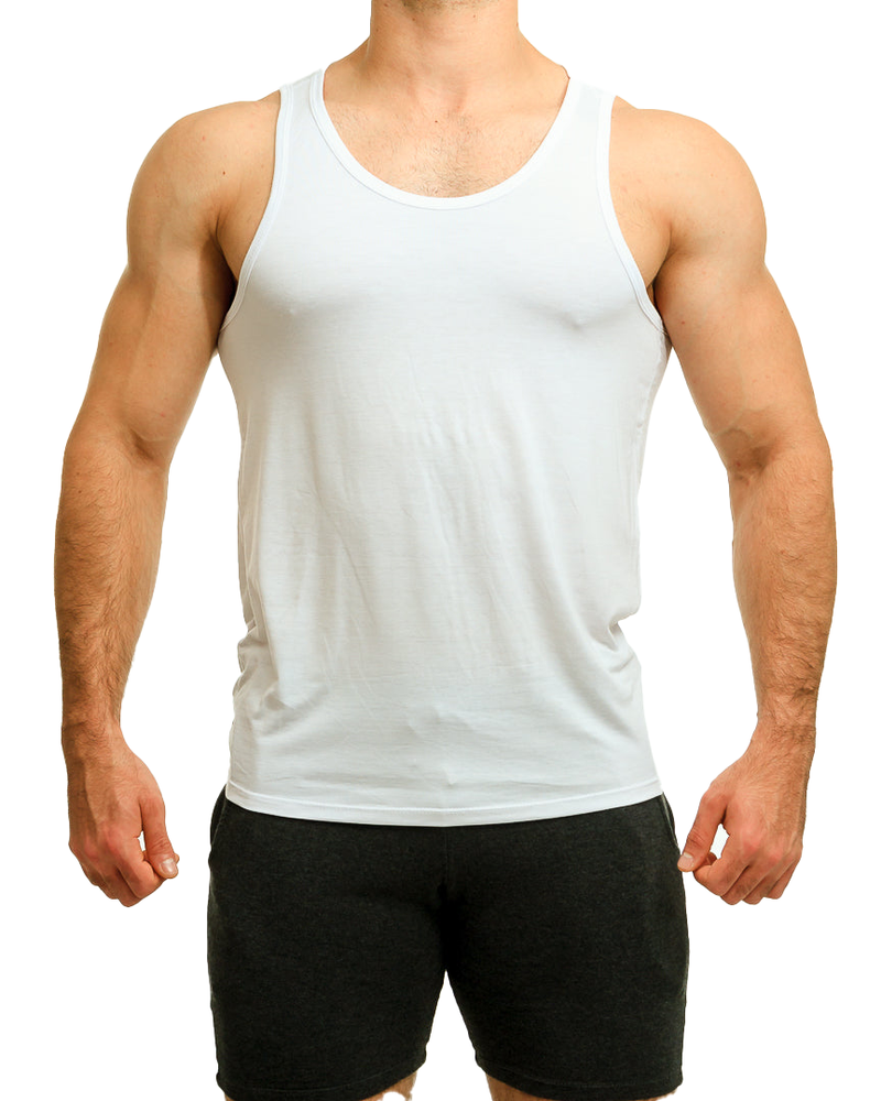Solid White Tank Top - Tank Tops