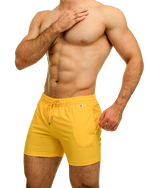 Solid Yellow Swimshorts - Swimshorts