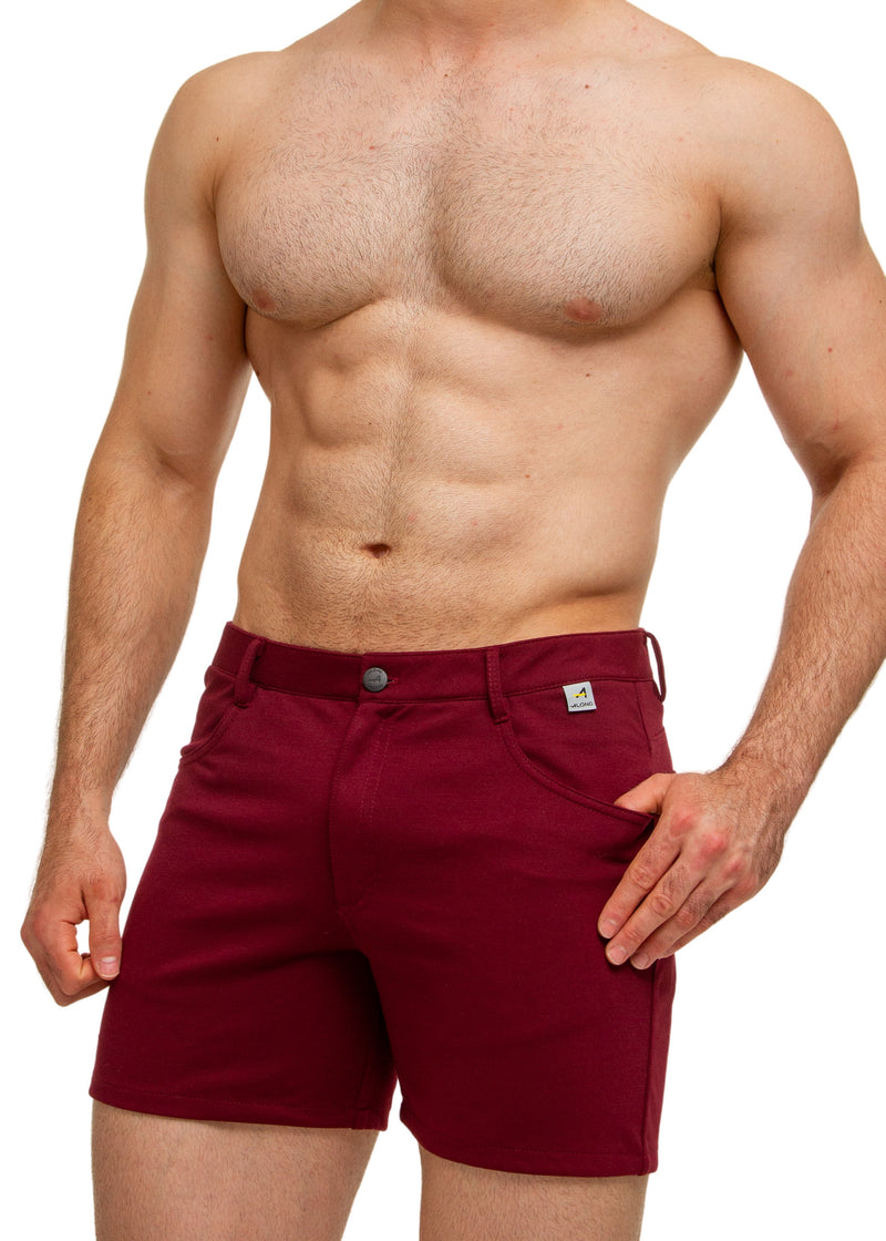 Burgundy Roma Shorts