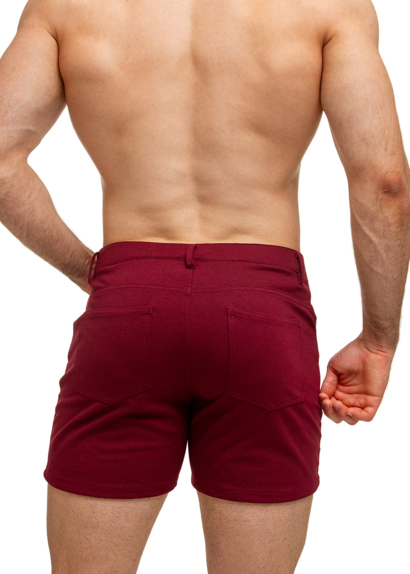 Burgundy Roma Shorts