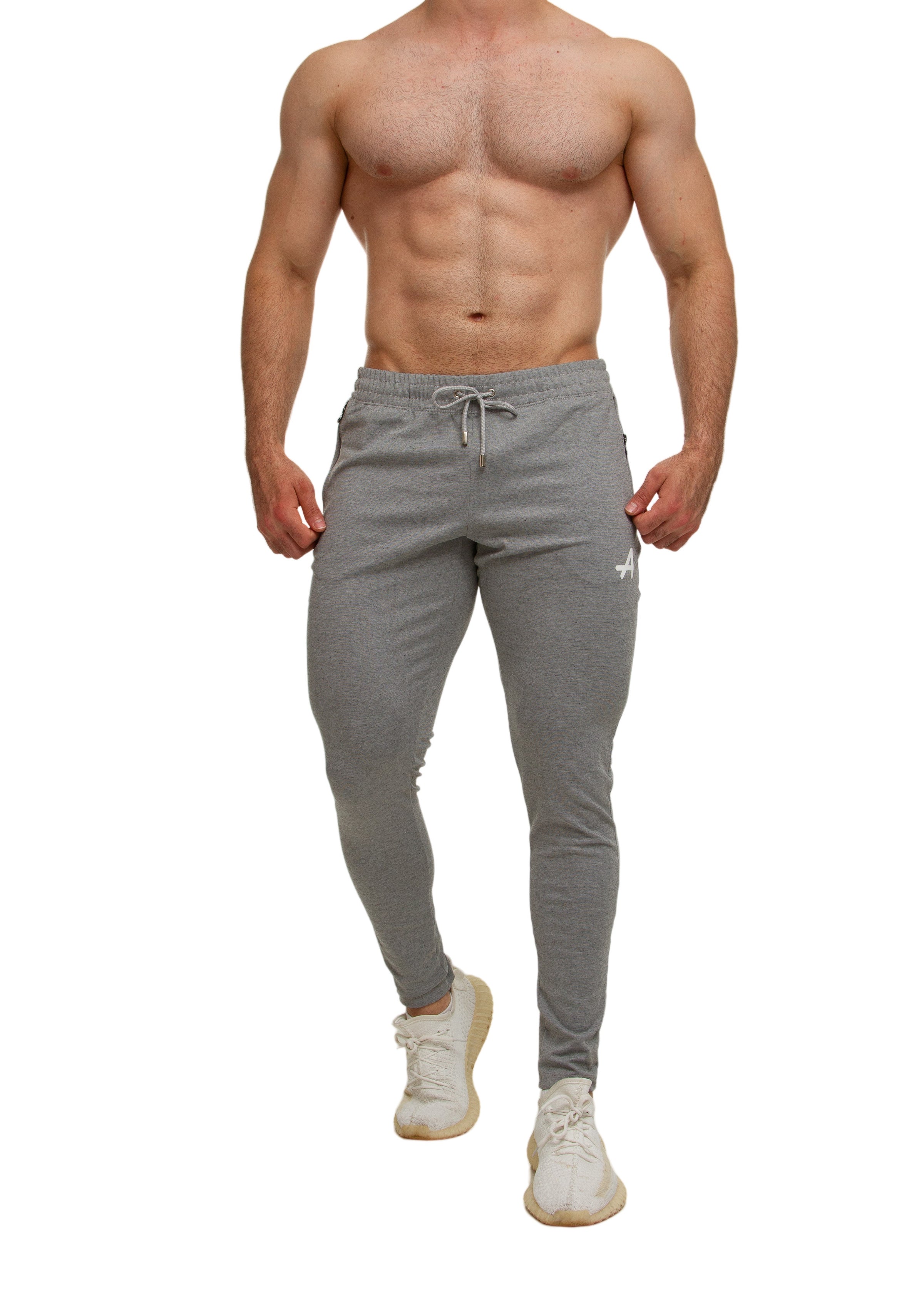 Light Grey Slim Sweatpants