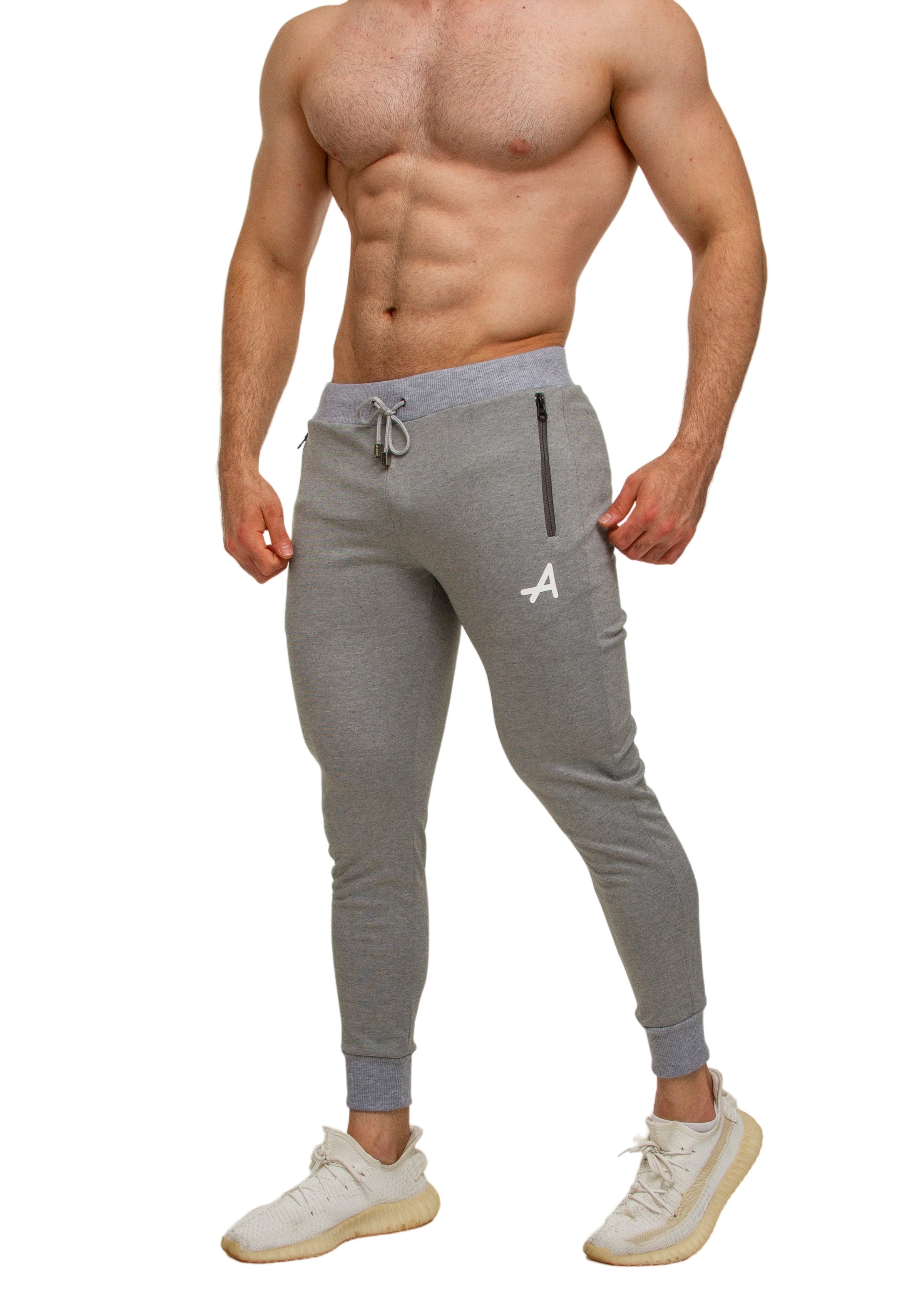 Light Grey Slim Sweatpants