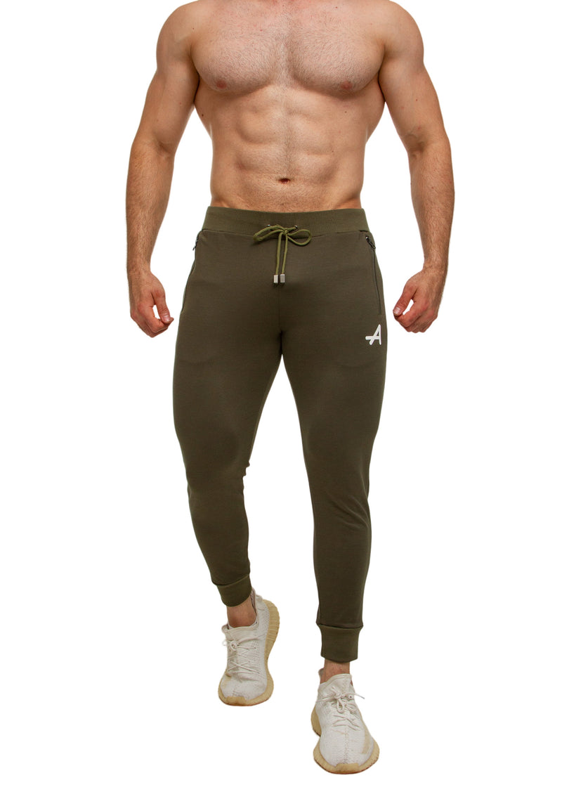 Olive Green Regular Sweatpants