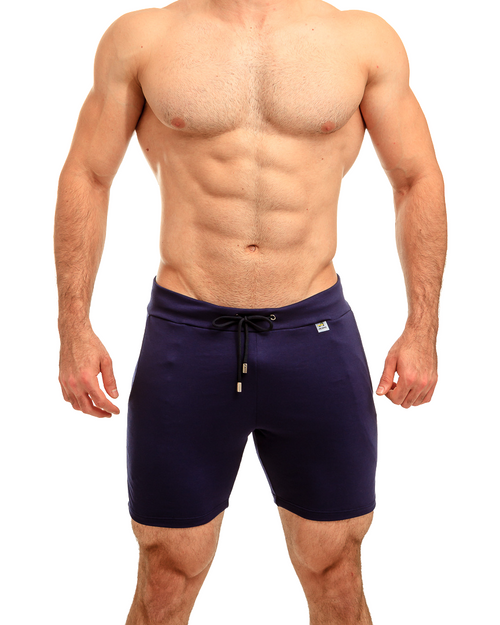 Dark Blue Yoga Short 7" - Sportwear
